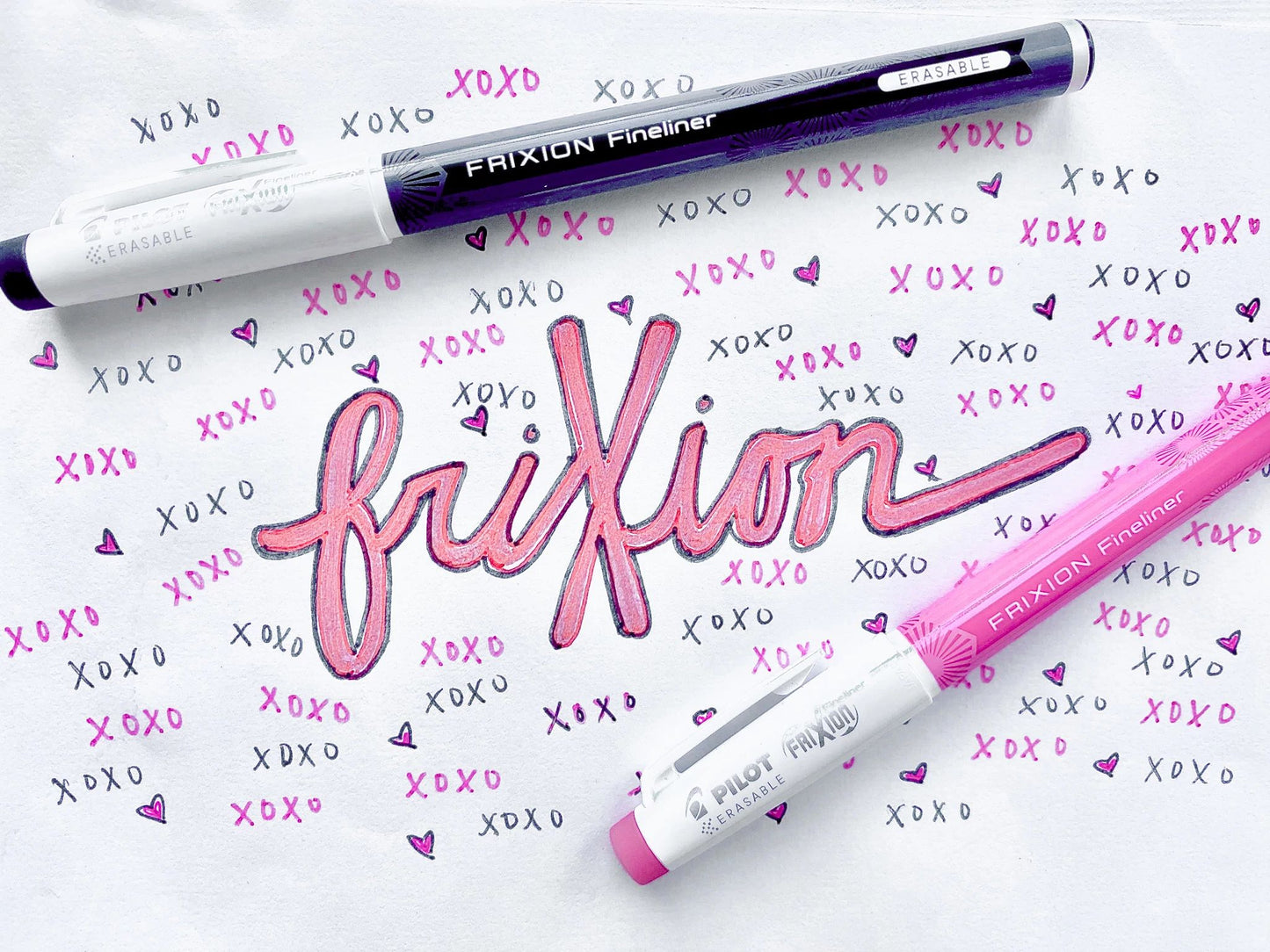 Pilot FriXion Fineliner Erasable Marker Pen - Black