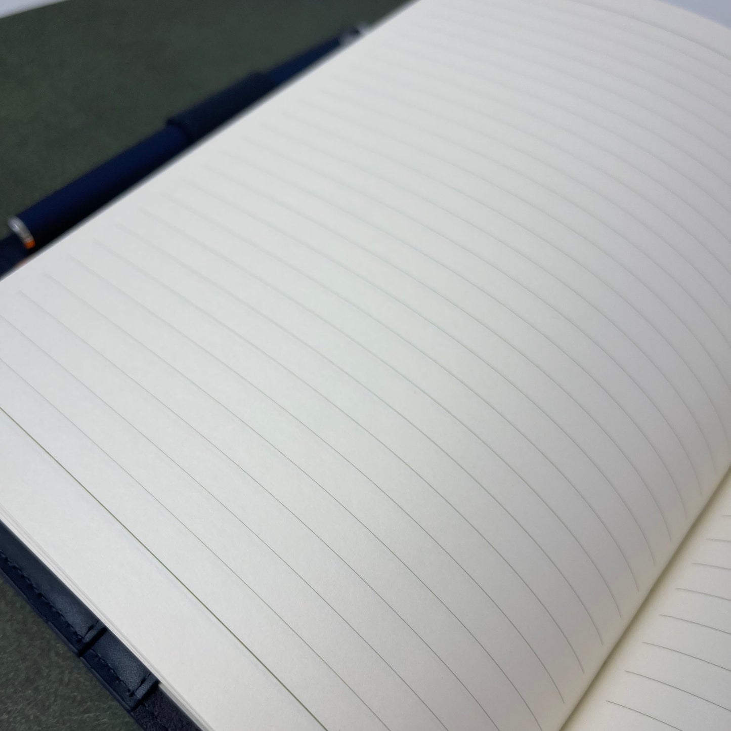 Orom Leather Refillable Journal - Navy (7.25x9.25)