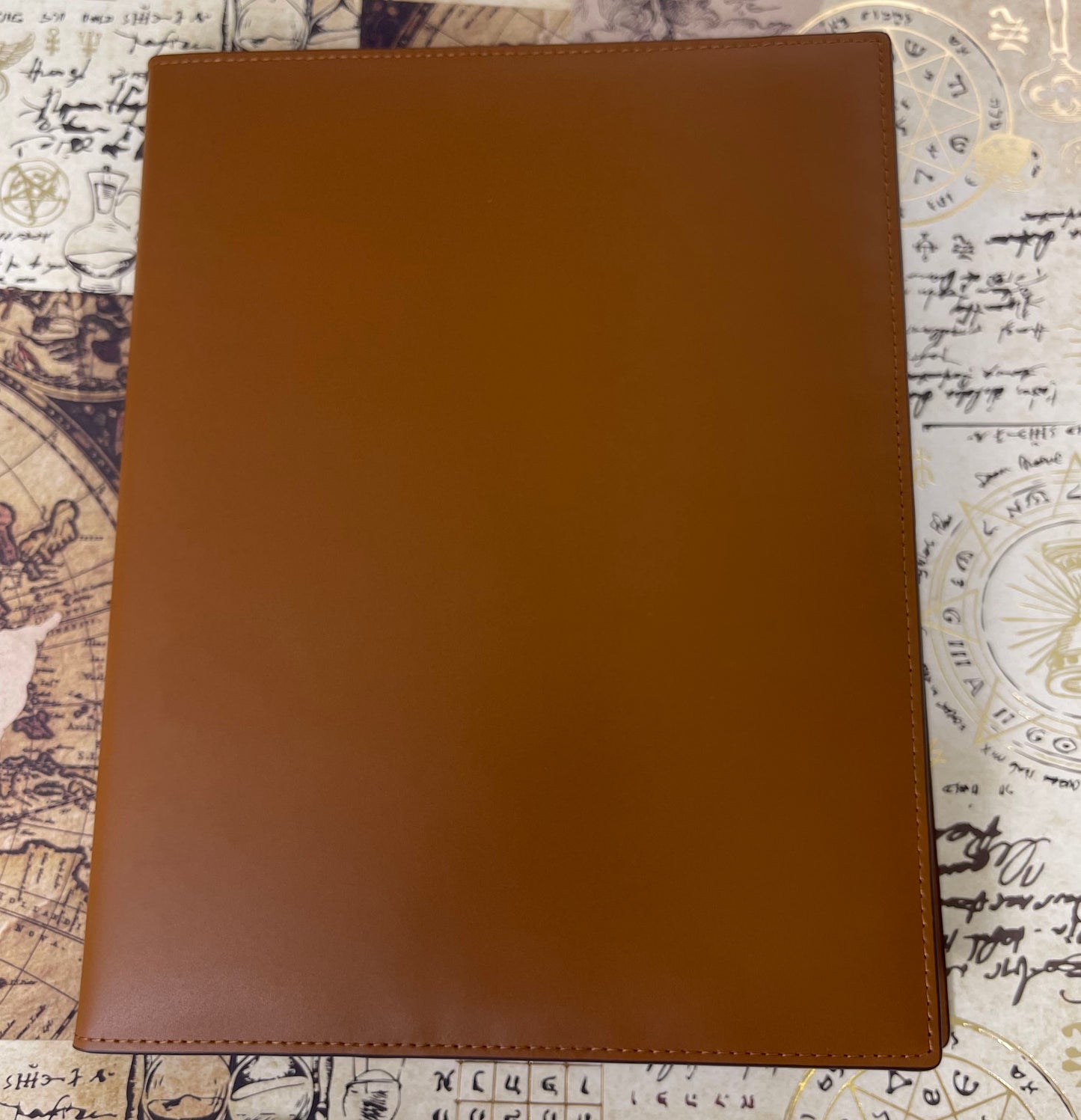 Orom Leather Refillable Journal - Camel (7.25x9.25)