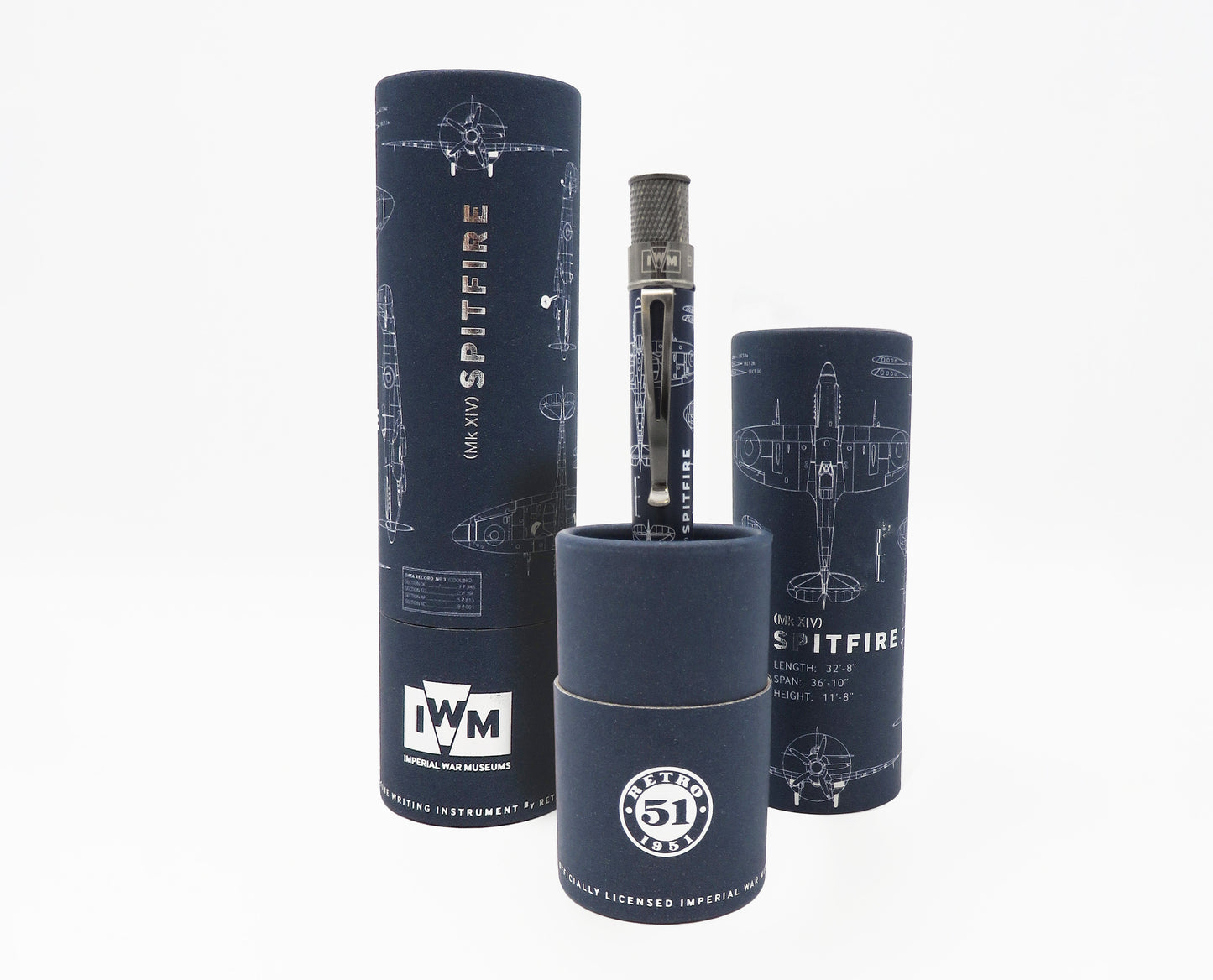 Retro 51 Tornado Rollerball - Spitfire Blueprint (Imperial War Museum)