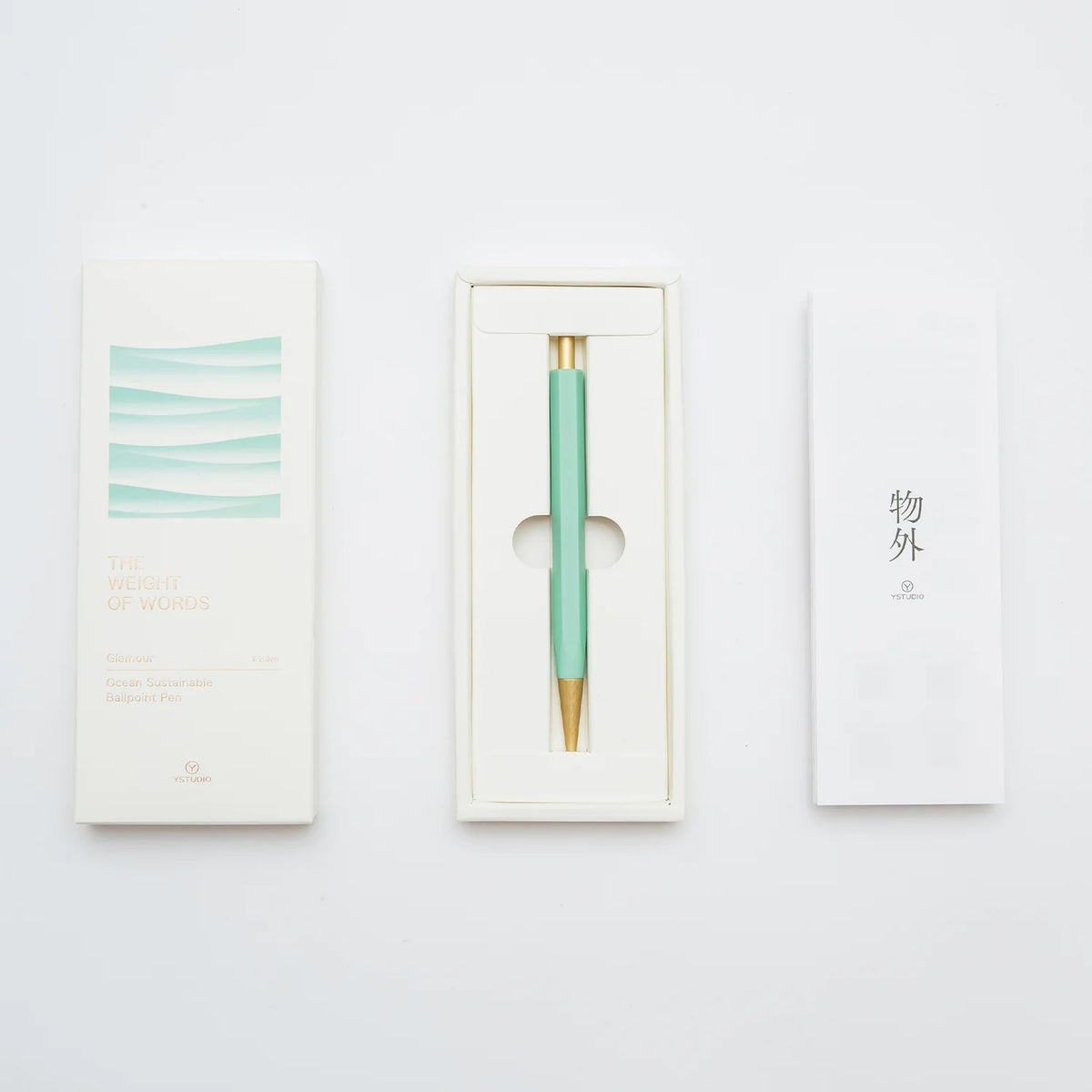 ystudio Ocean Sustainable Ballpoint - Teal Green