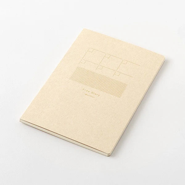 Midori B6 Yuru Log Notebook - Free Monthly Diary