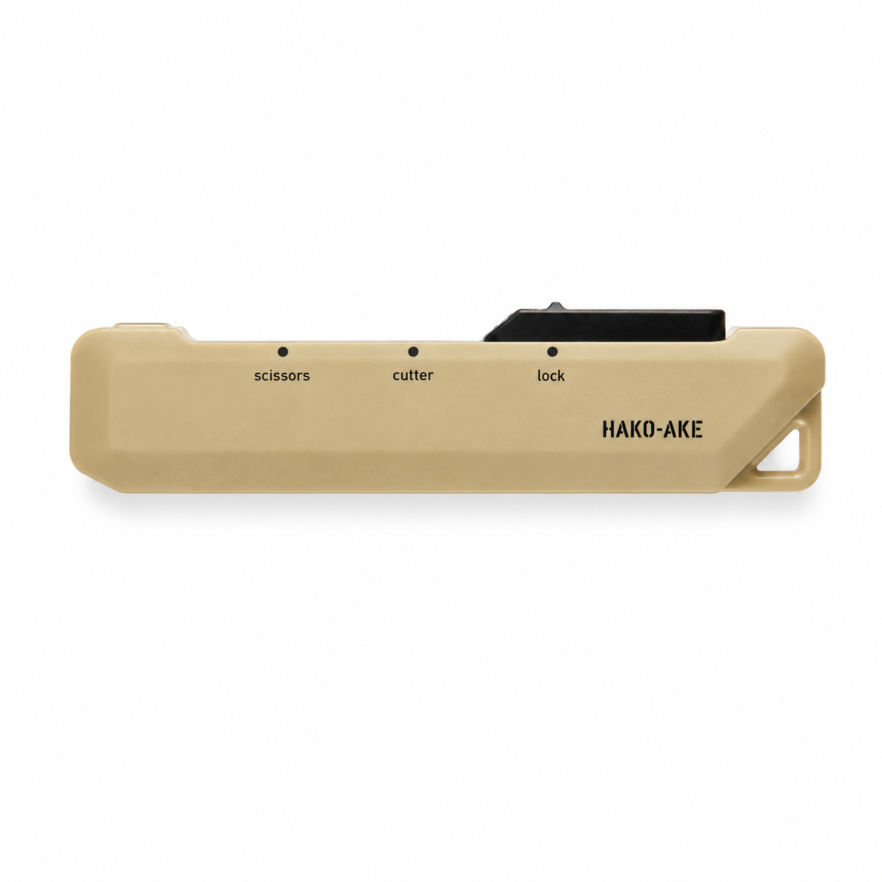 Kokuyo Hakoake 2Way Scissors + Cutter - Standard - Beige