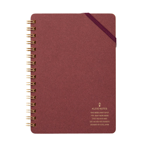 Kleid A6 Kraft Work Memo - Burgundy