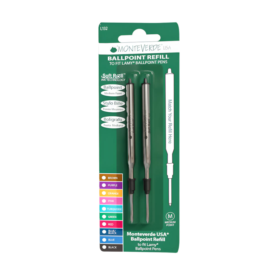 Lamy Ballpoint Refill by Monteverde USA® - Black Medium (2 ea)