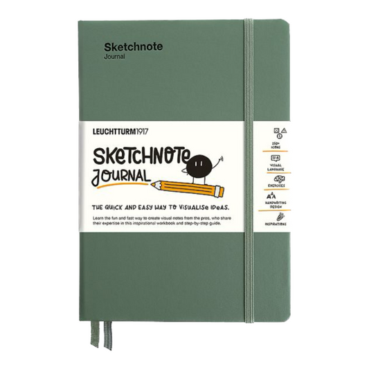 Leuchtturm1917 Sketchnote A5 Medium Hardcover Journal - Olive