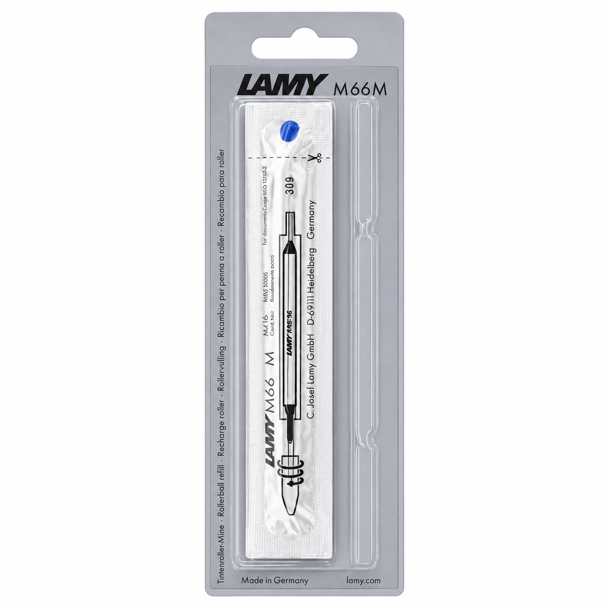 LAMY M66 Rollerball Refill - Blue