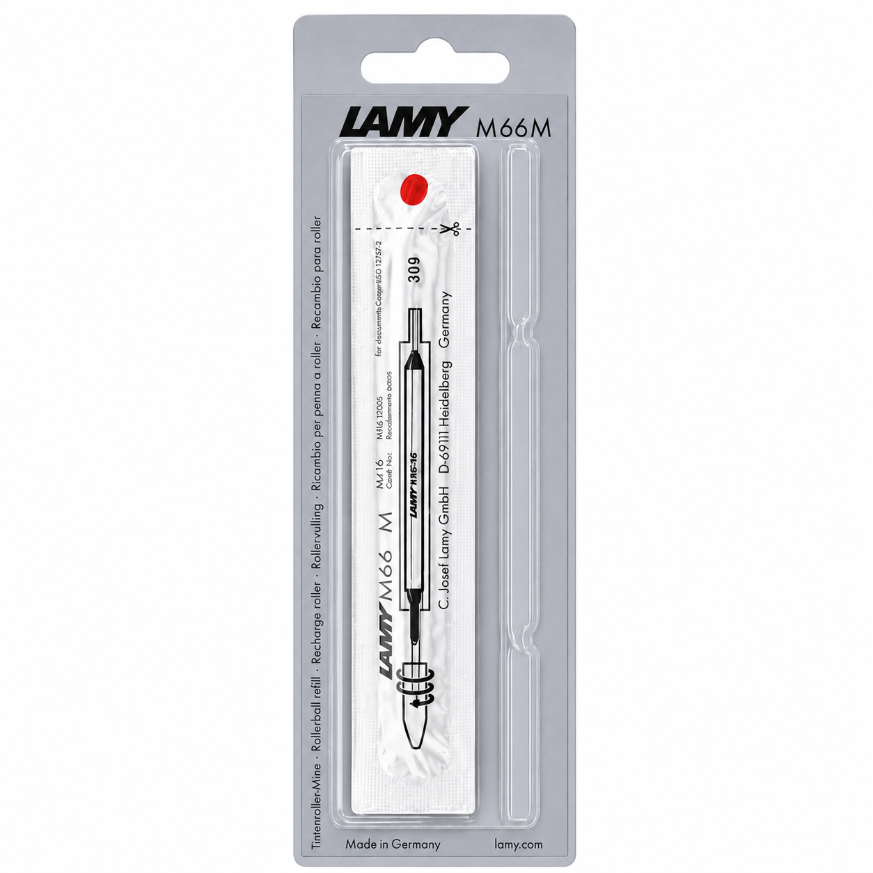 LAMY M66 Rollerball Refill - Red