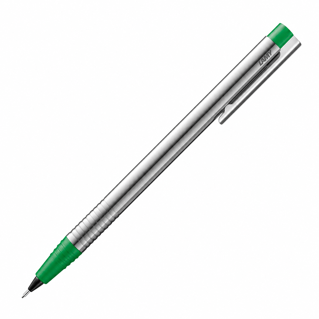 LAMY logo Mechanical Pencil - Stainless Steel with Matte Green (0.5mm)