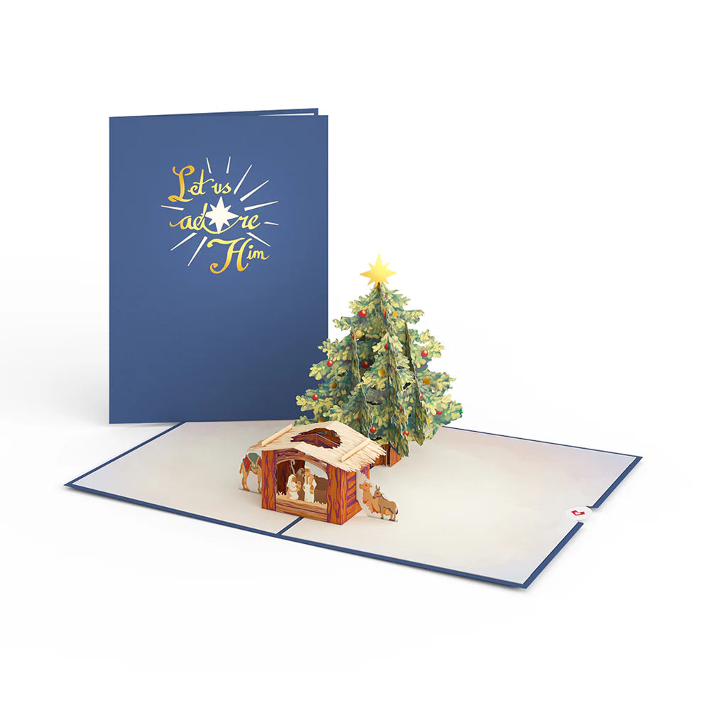 Lovepop Pop-Up Card - Nativity Christmas Tree