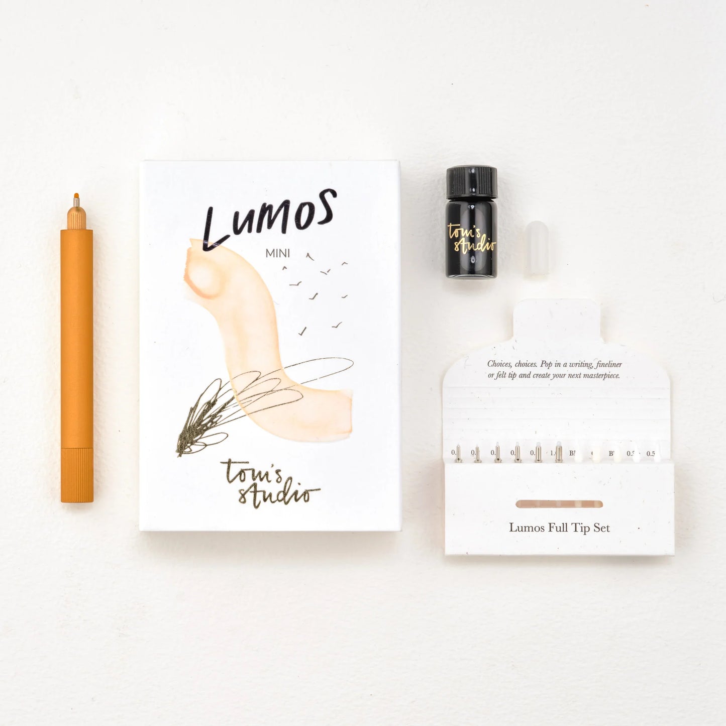 Tom's Studio Lumos Mini Refillable Pen - Matte Clementine
