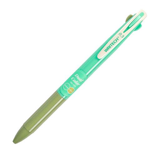 Writech Retractable Vintage Dual 2-in-1 Gel Pen - Emerald/Pickle