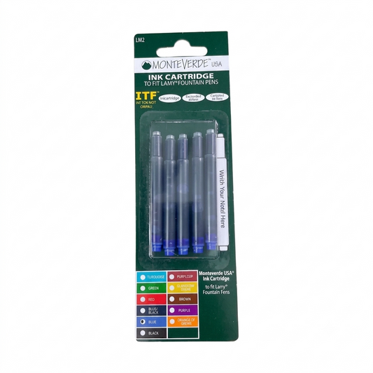Lamy Blue Ink Cartridges by Monteverde (Pack of 5)