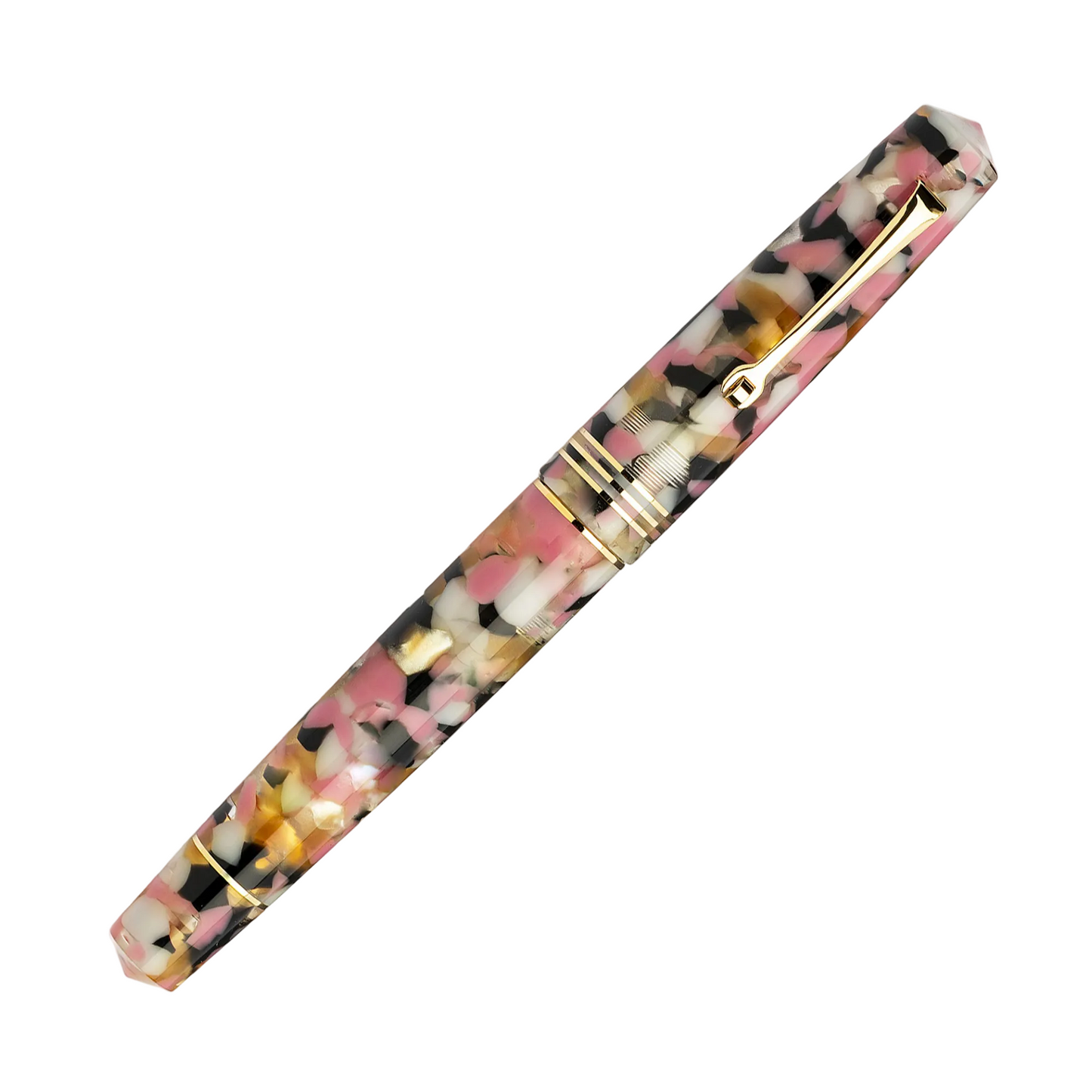 Leonardo Momento Zero Grande Fountain Pen - Corricella with Gold Trim