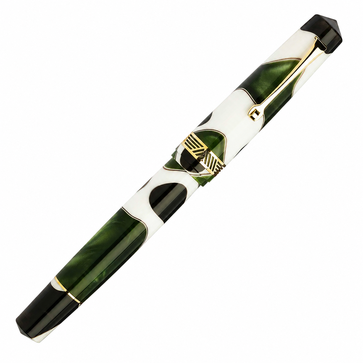 Leonardo Momento Magico Fountain Pen - Leaf with Gold Trim