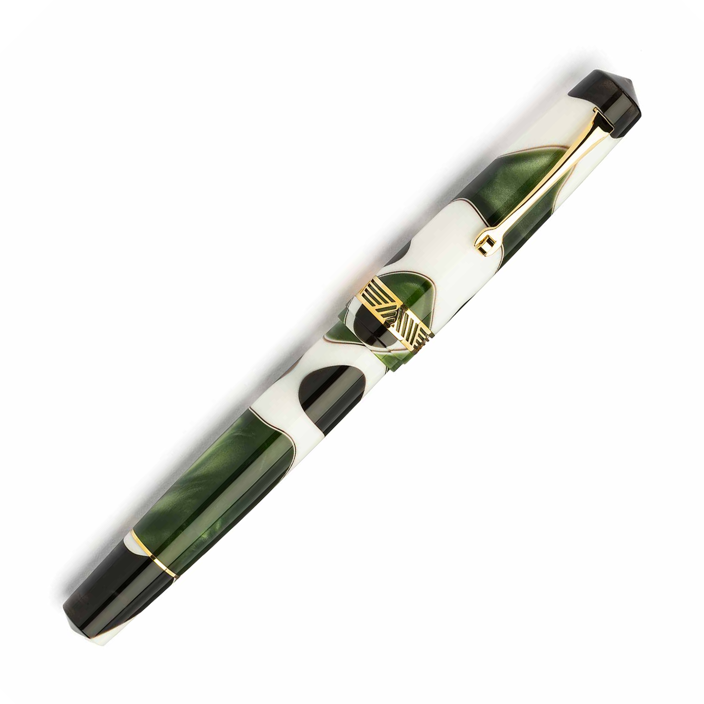 Leonardo Momento Magico Fountain Pen - Leaf with Gold Trim