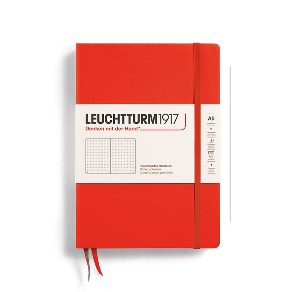 Leuchtturm1917 A5 Medium Hardcover Dotted Notebook - Lobster (Discontinued)