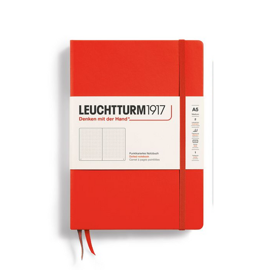 Leuchtturm1917 A5 Medium Hardcover Dotted Notebook - Lobster (Discontinued)