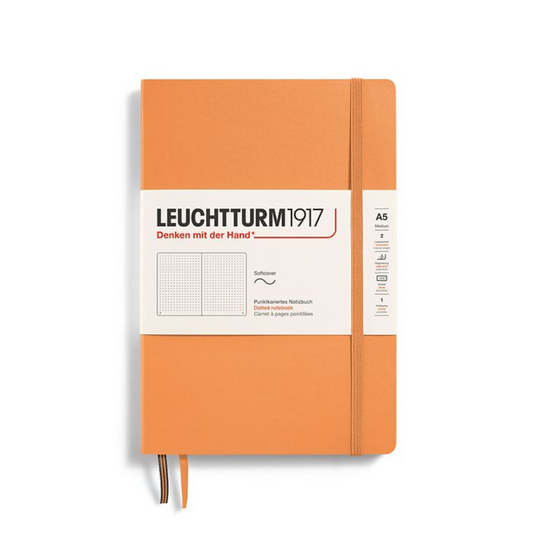 Leuchtturm1917 A5 Medium Softcover Dotted Notebook - Apricot (Discontinued)