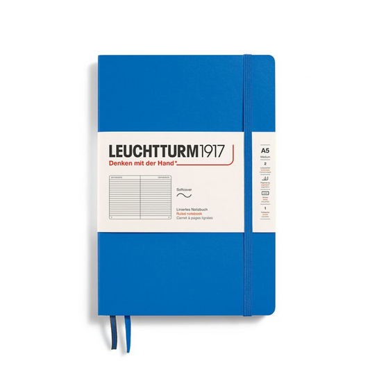 Leuchtturm1917 A5 Medium Softcover Ruled Notebook - Sky (Discontinued)