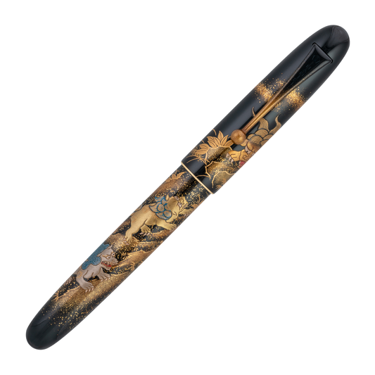 Namiki Yukari Royale Maki-e Fountain Pen - Lioness and Cubs