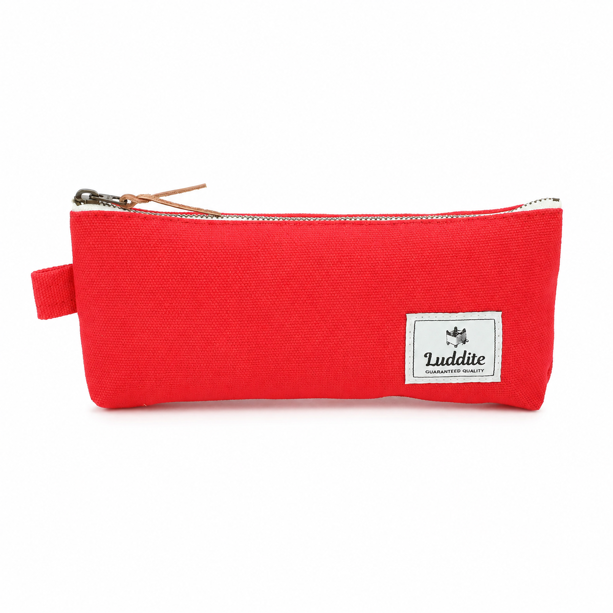 Luddite Gusseted Pen Case - Red
