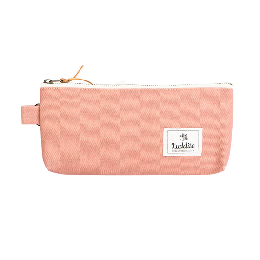 Luddite Gusseted Pen Case - Pink