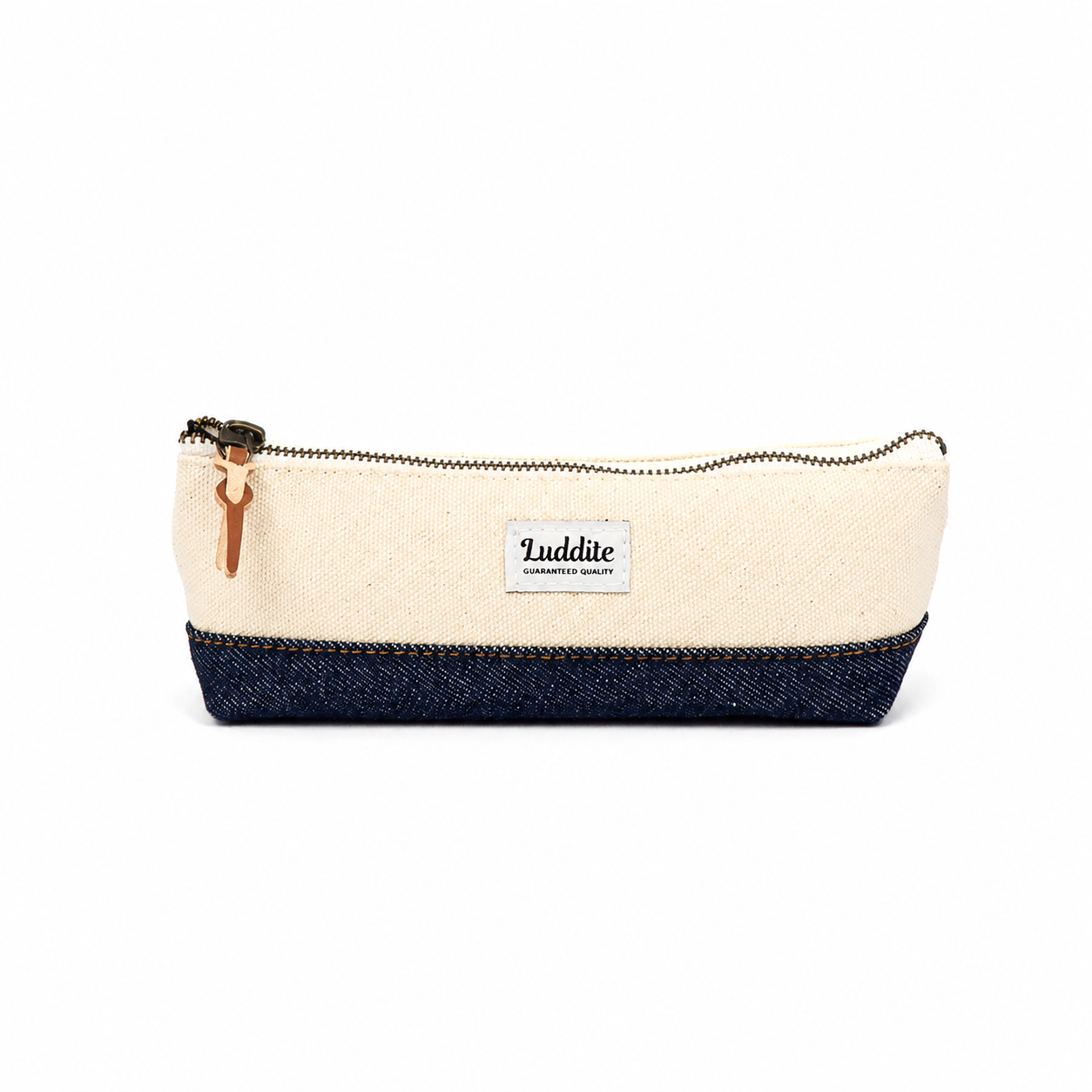 Luddite Two-Tone Boat Pen Case - Denim Blue