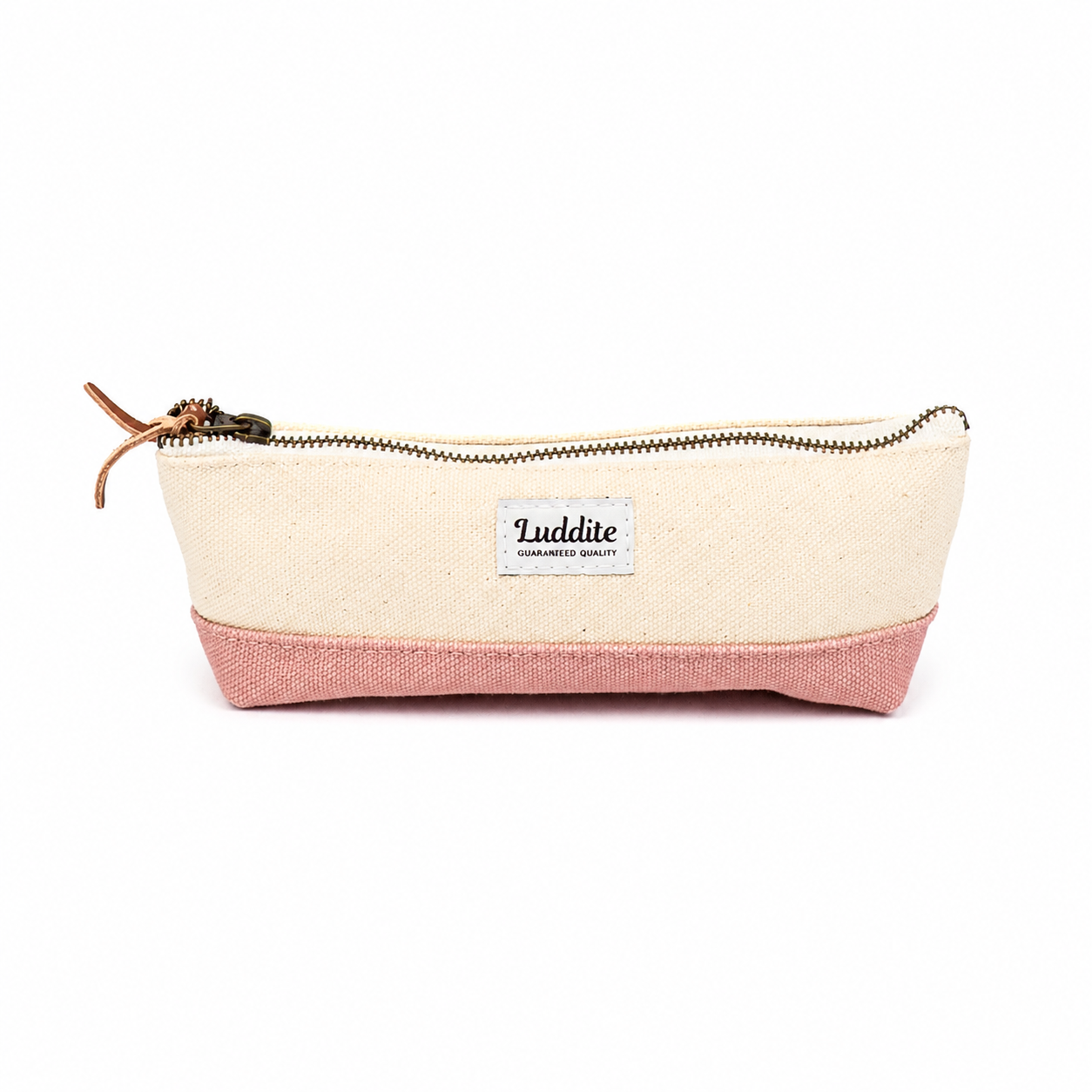 Luddite Two-Tone Boat Pen Case - Pink