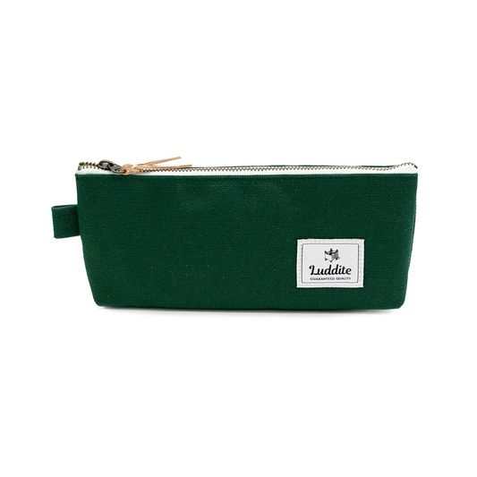 Luddite Gusseted Pen Case - Green