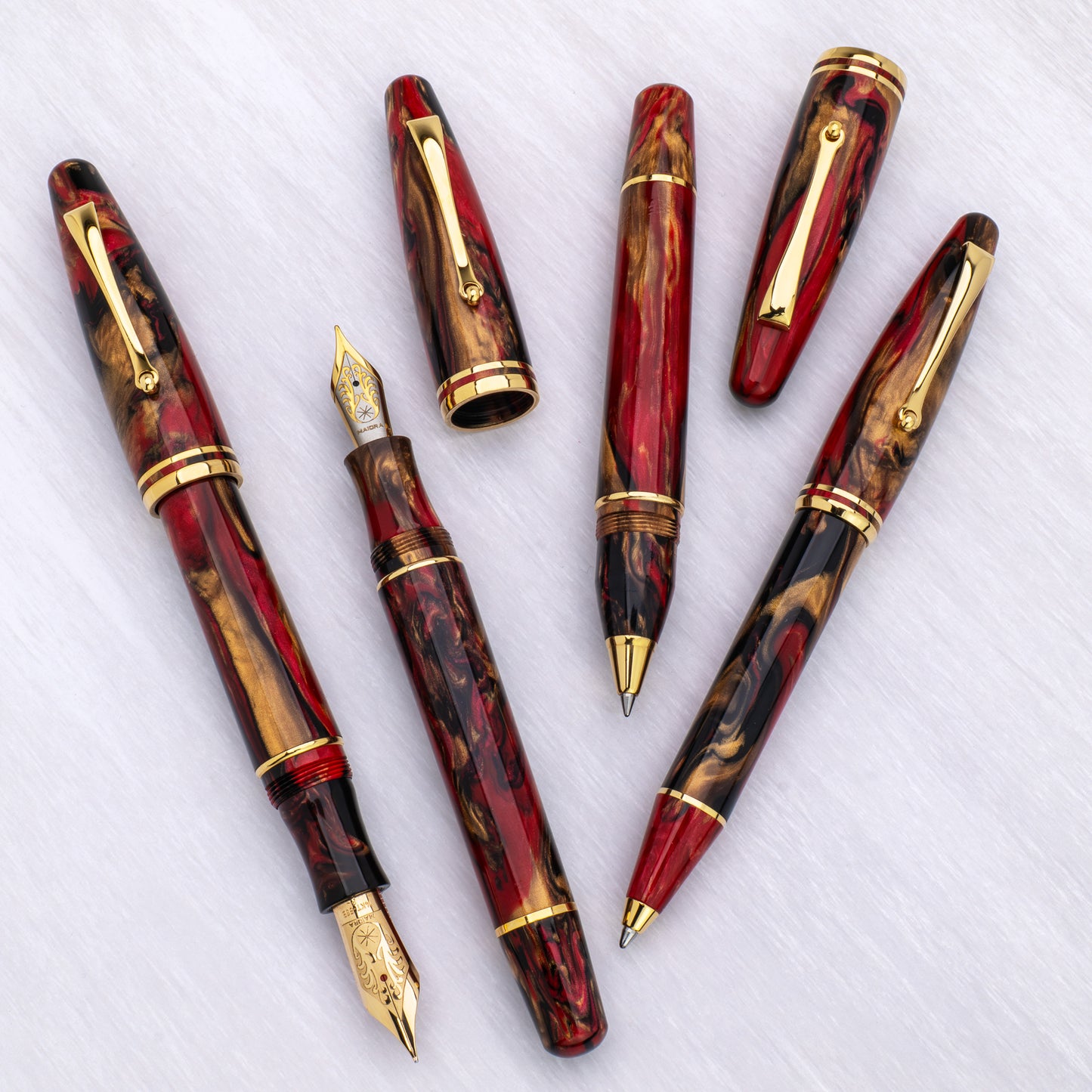 Maiora Ultra Ogiva Fountain Pen - Golden Rule