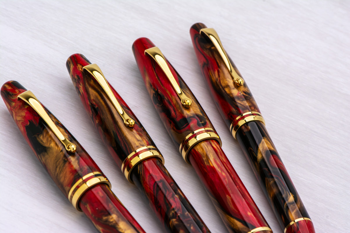 Maiora Ultra Ogiva 14KT Fountain Pen - Golden Rule