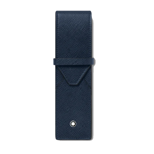 Montblanc Sartorial 2-Pen Pouch - Ink Blue
