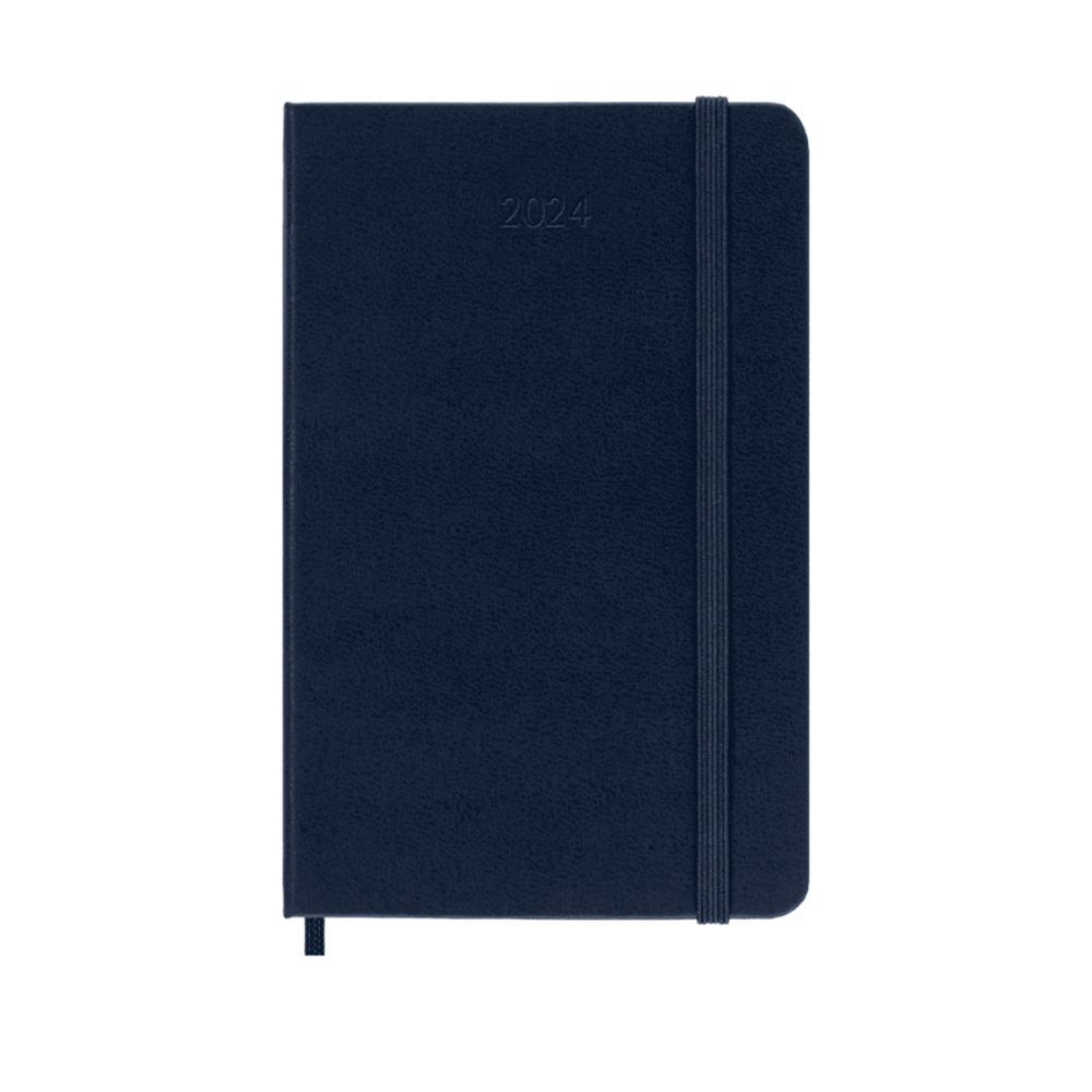 Moleskine 2024 Large Hardcover Classic Daily Planner - Sapphire Blue