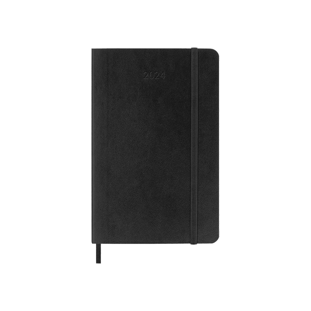 Moleskine 2024 Pocket Hardcover Classic Weekly Planner - Black