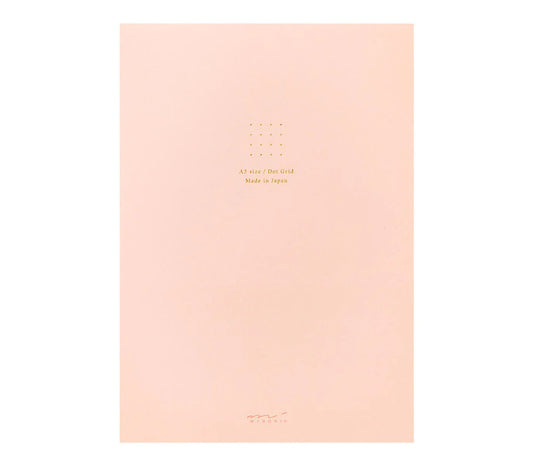 Midori Soft Color A5 Dotted Paper Pad - Pink