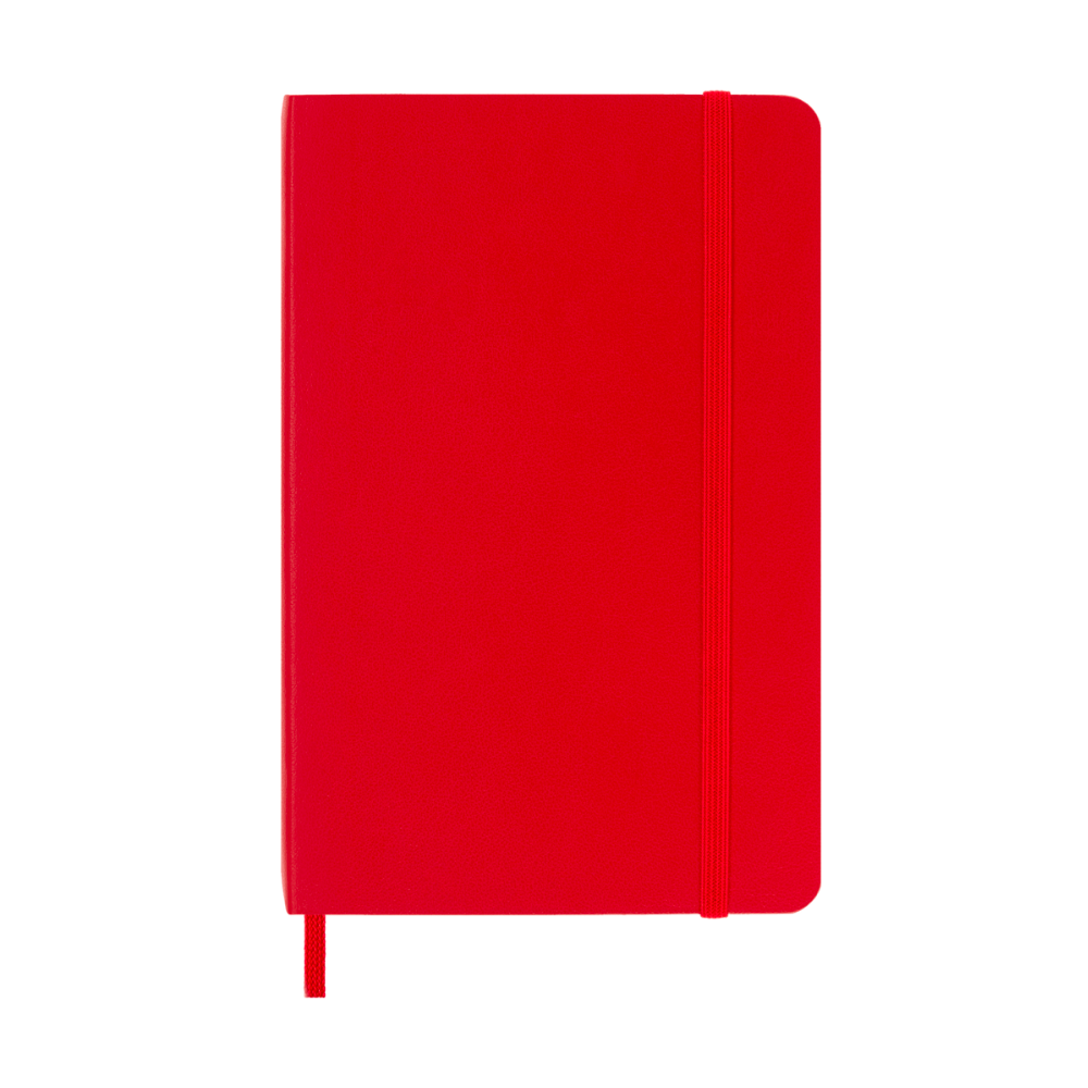 Moleskine Classic Colored Pocket Softcover Ruled Notebook - Scarlet Red