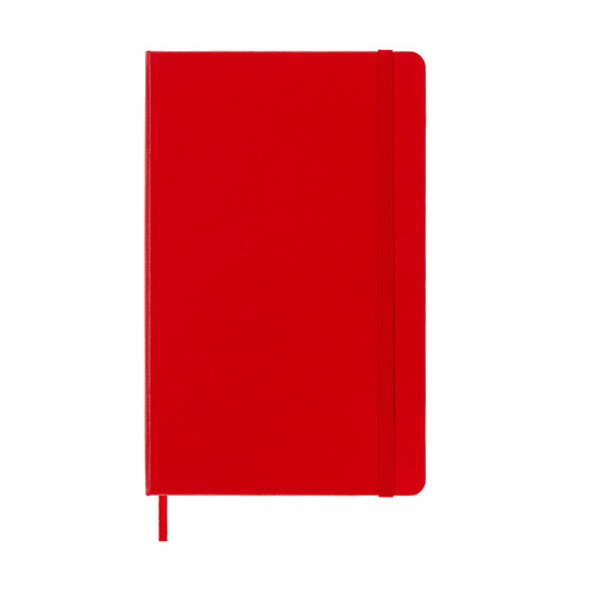 Moleskine Large Hardcover Classic Plain Notebook - Scarlet Red