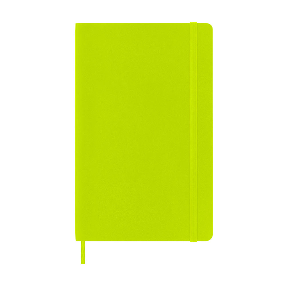 Moleskine Large Softcover Classic Ruled Notebook - Lemon Green