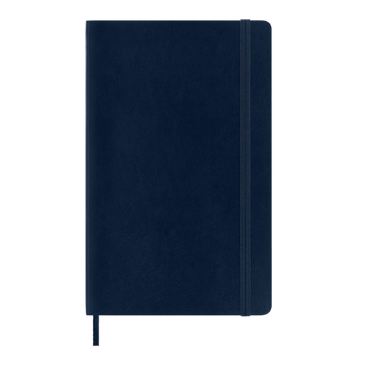 Moleskine Large Softcover Classic Squared Notebook - Sapphire Blue
