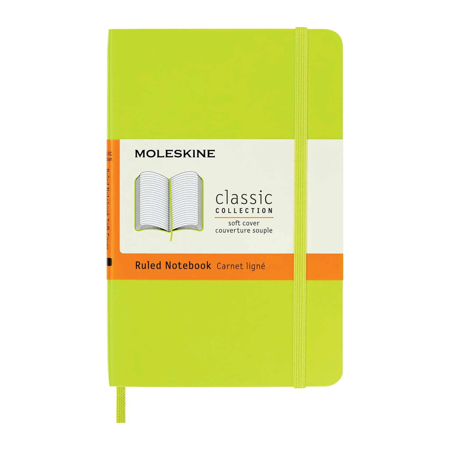 Moleskine Pocket Softcover Classic Ruled Notebook - Lemon Green