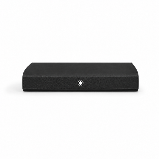 Montblanc Grain Leather 8-Slot Travel Box - Black