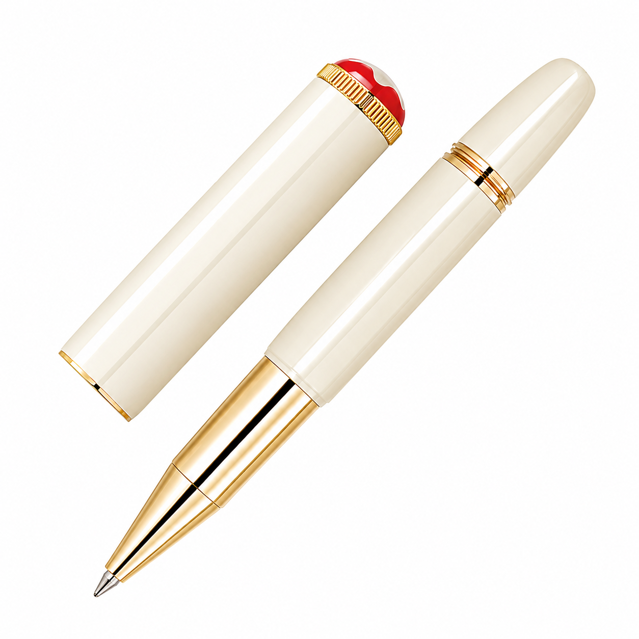 Montblanc Rouge et Noir "Baby" Rollerball - Ivory (Heritage Special Edition)