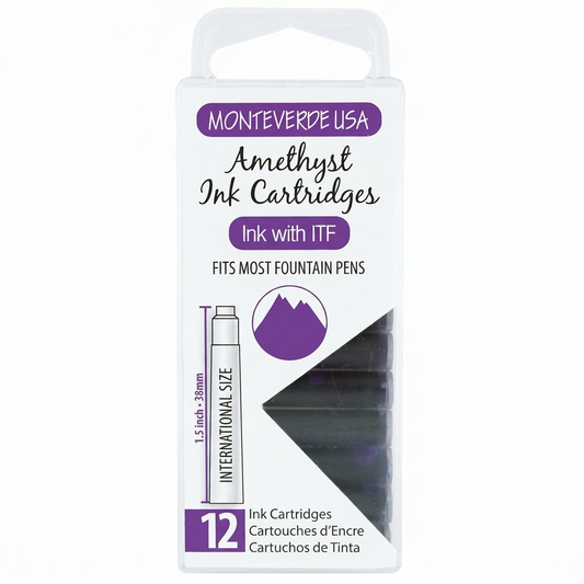 Monteverde Amethyst Ink Cartridges (Set of 12)