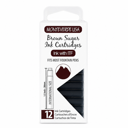 Monteverde Brown Sugar Ink Cartridges (Set of 12)