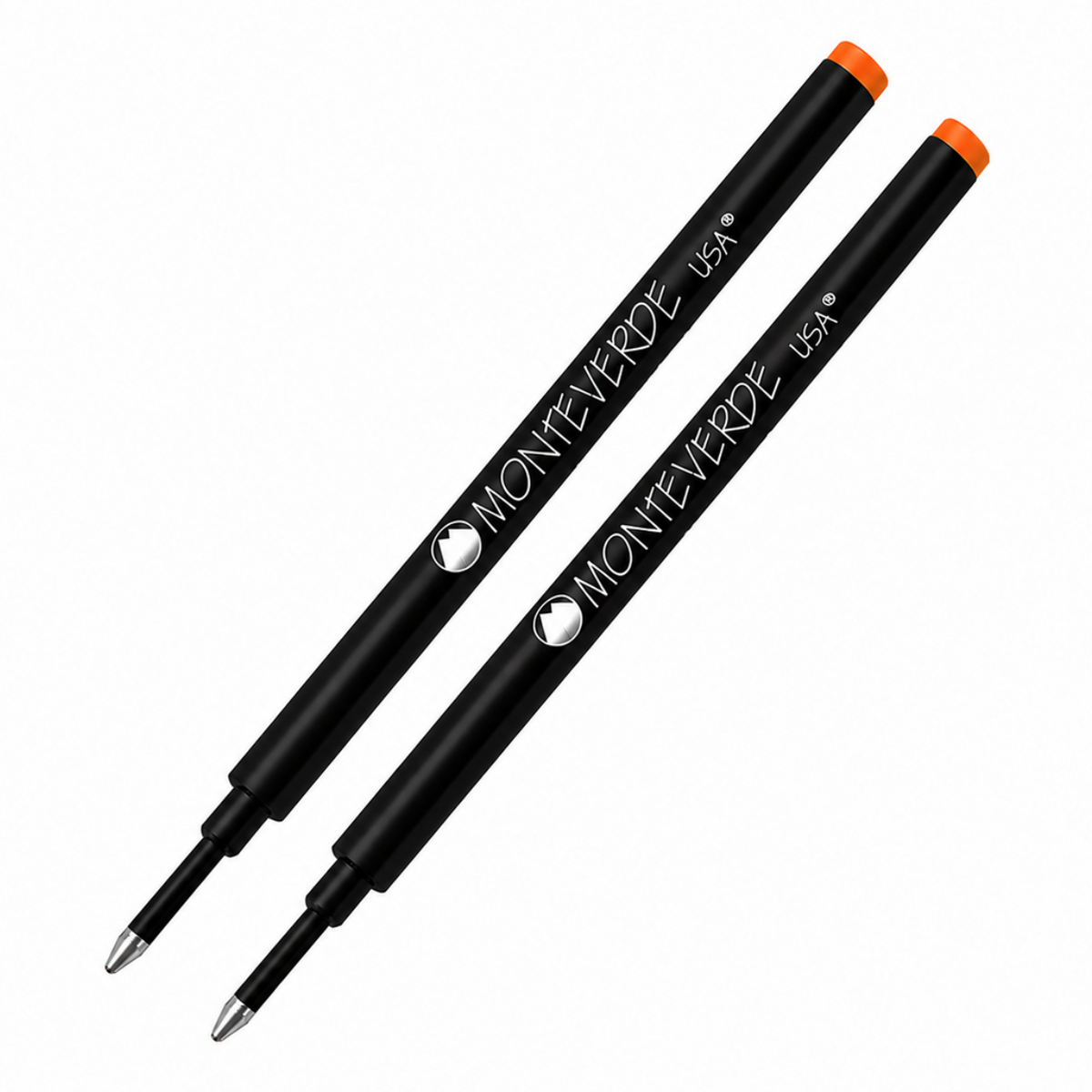 Monteverde Ceramic Rollerball Refills Plastic Tube - Orange Medium (2 ea)