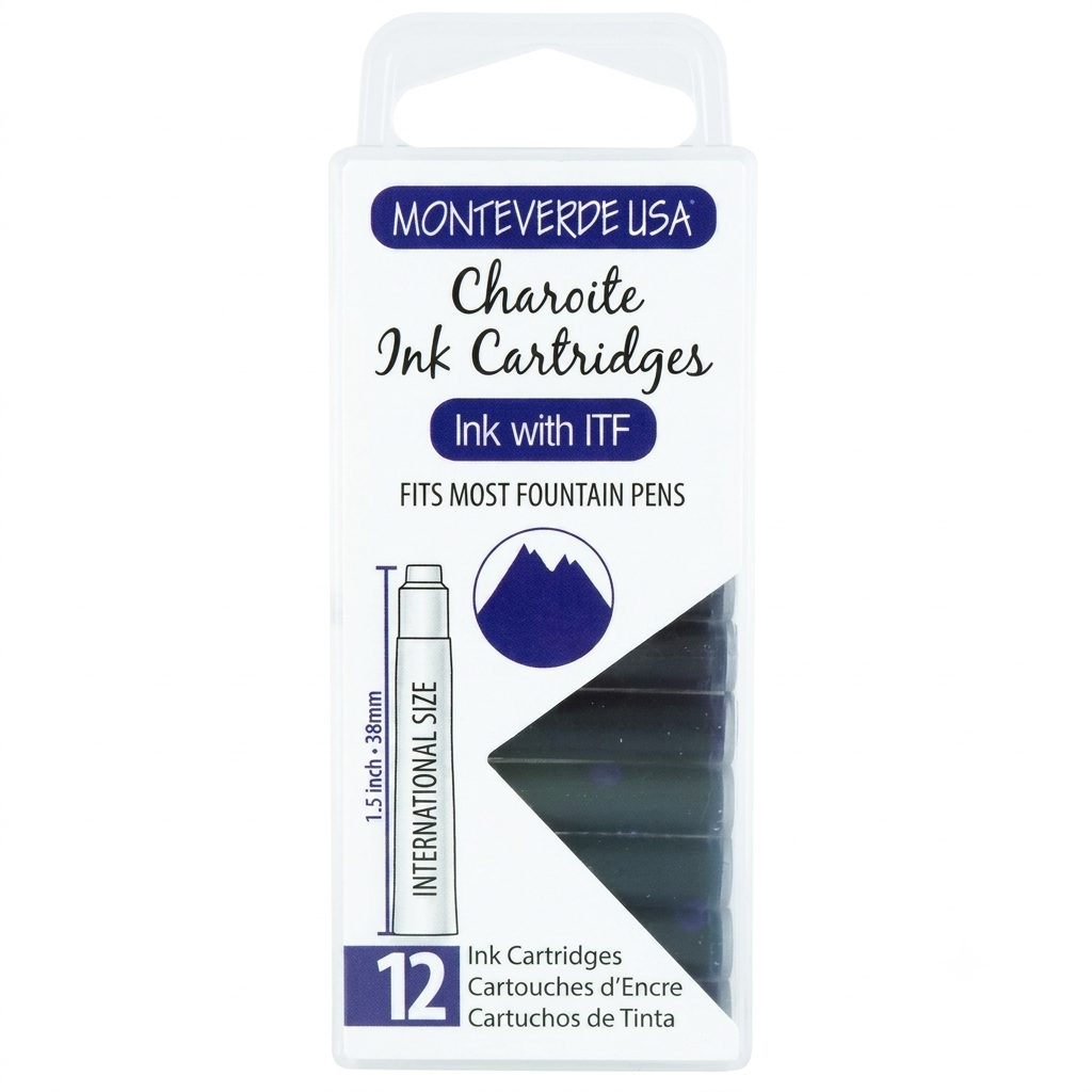 Monteverde Charoite Ink Cartridges (Set of 12)