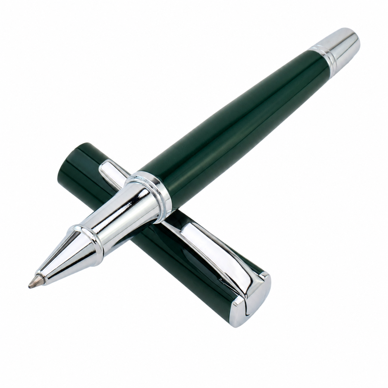 Monteverde Impressa Rollerball - Rolex Green and Chrome Trim