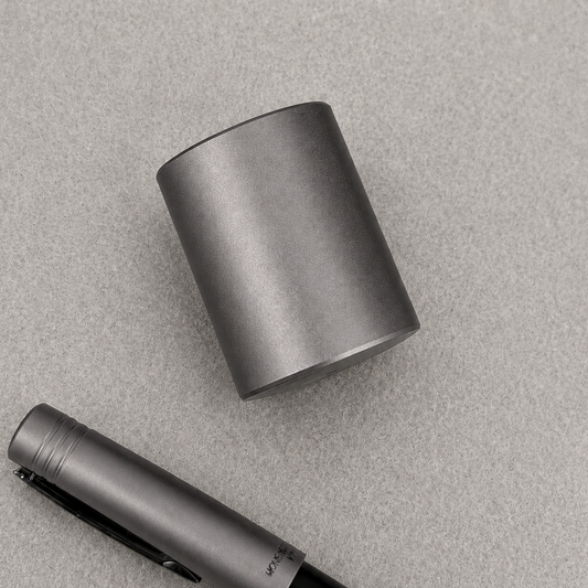 Monteverde MP1 Solid Aluminum Anodized Cylinder Pen Holder - Coal Grey