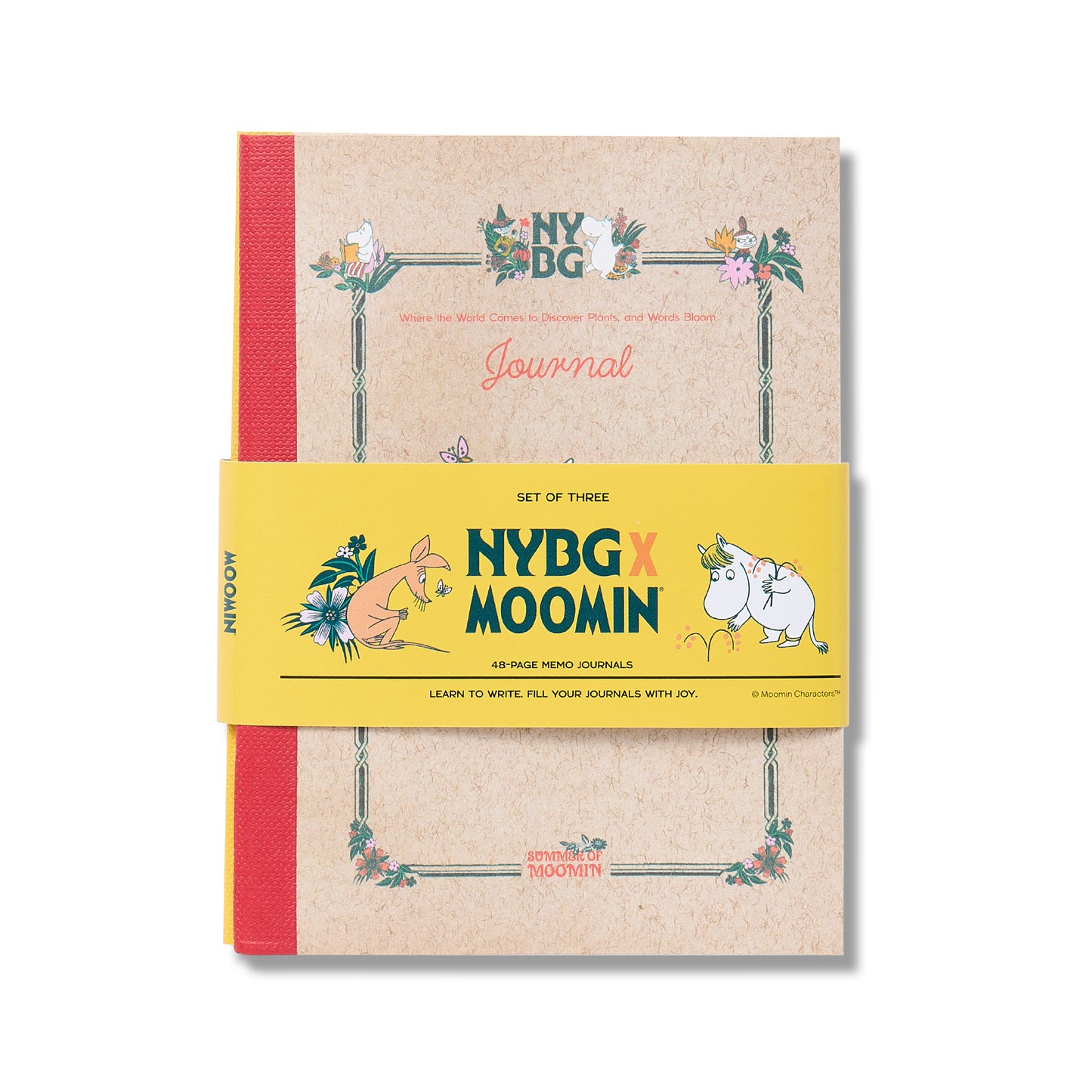 Esterbrook x Moomin x New York Botanical Gardens A5 Lined Notebook Set - Large (Set of 3)